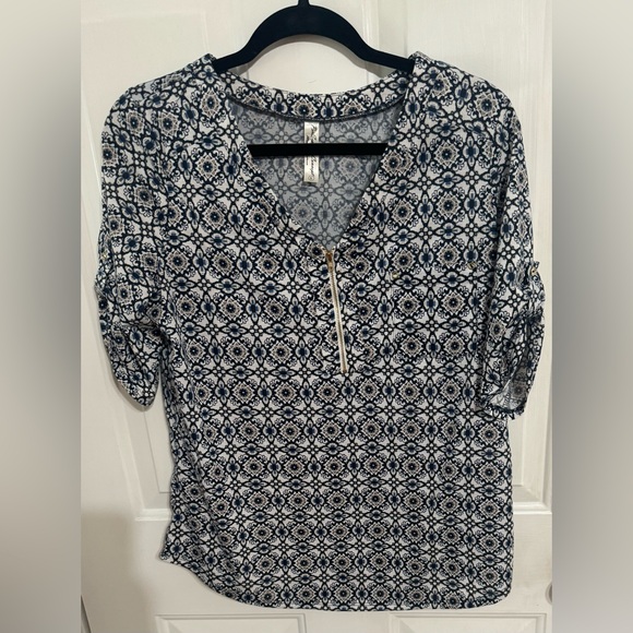 PerSeption Concept Tops - PerSeption Concept Zip up Blouse